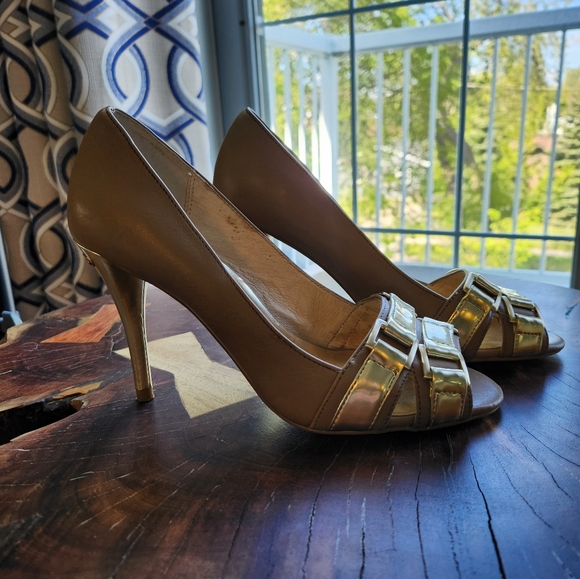 Micheal Kors Ladies Peptoe Pump - Picture 1 of 6